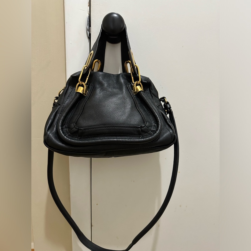 Chloe Black Leather Paraty Mini